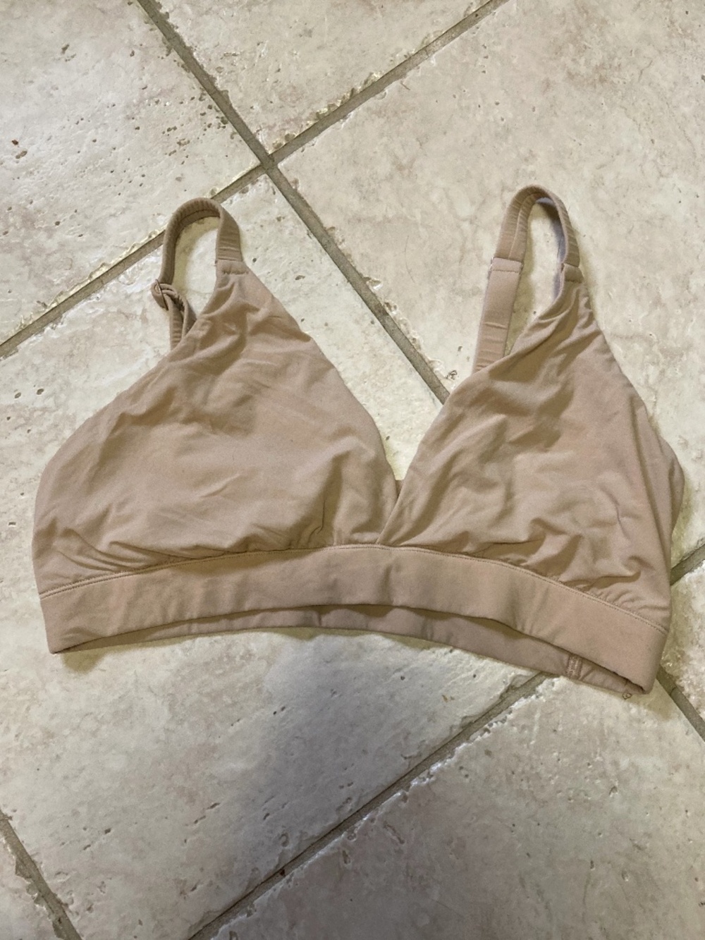 Skims Fits Everybody Triangle Bralette Bra Nude Size 2X